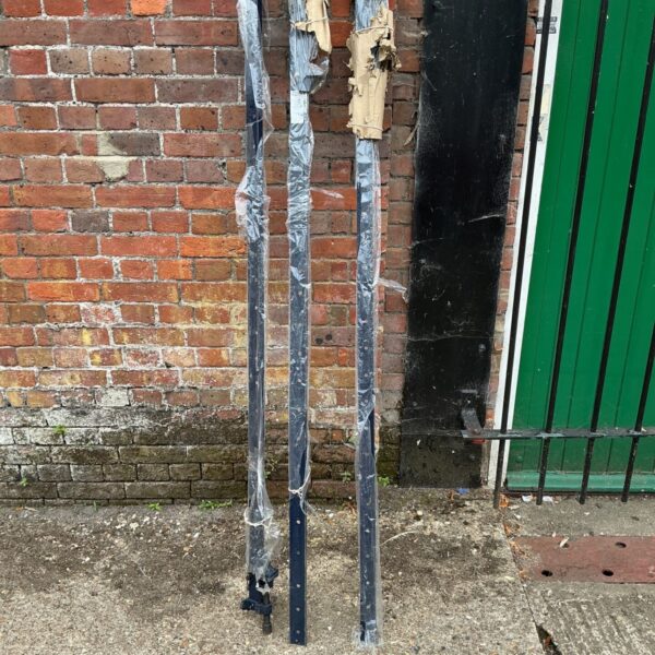 Set of three metal 1800mm sash clamps for woodworking.