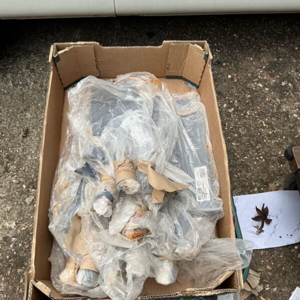 Job lot of used Sealey fencing spade heads for garden work.