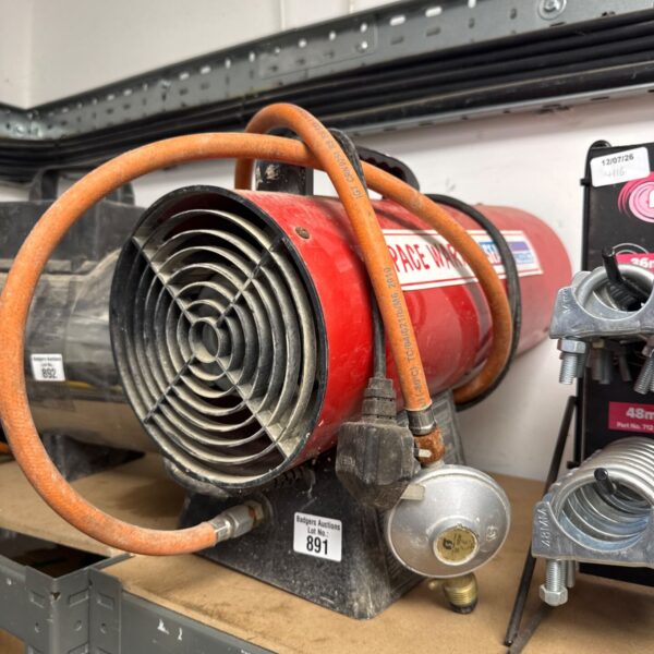 Used Sealey gas workshop heater for garage or workshop use.