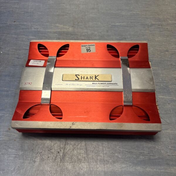 Used Shark S792 car amplifier for vehicle audio system.