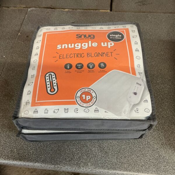 Snuggle Up electric blanket for a single bed, showing the control.
