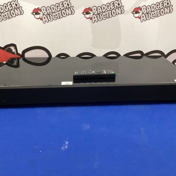 Black Sony HT-XT3 soundbar with front controls visible.