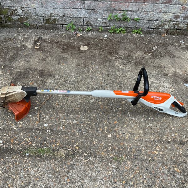 Stihl FSA 45 electric strimmer in used condition.