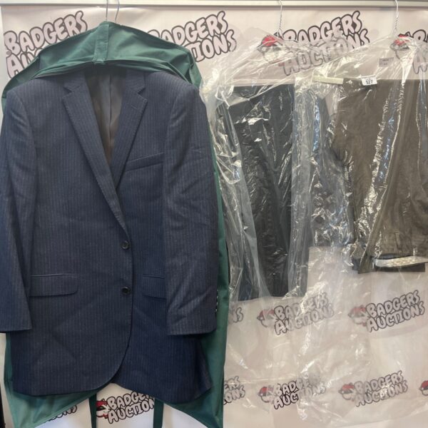 John Lewis blazer and suit trousers lot for auction.