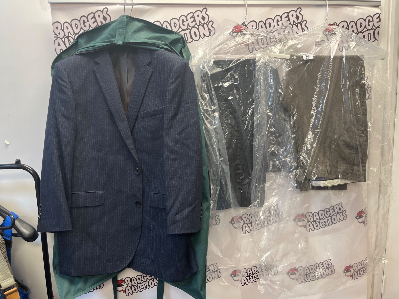 527 3 pairs of suit trousers and blazer including John Lewis