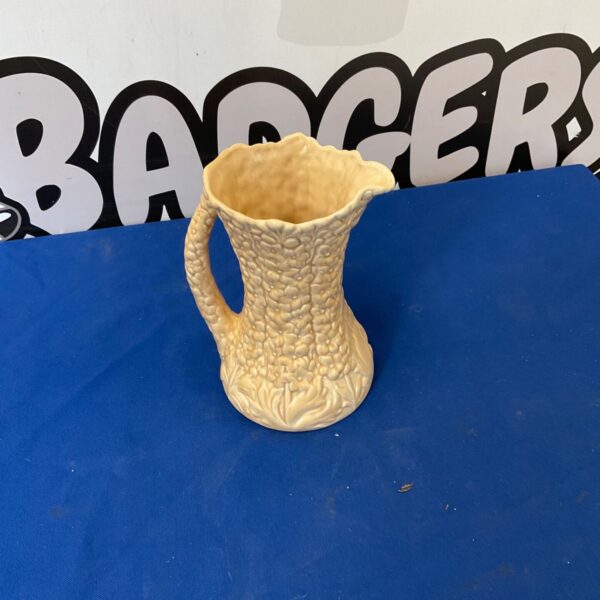 Large Sylvia Mid Century Hollyhock pattern ceramic jug.