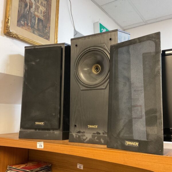 Vintage Tannoy 609 II speakers in a pair, showing front view.