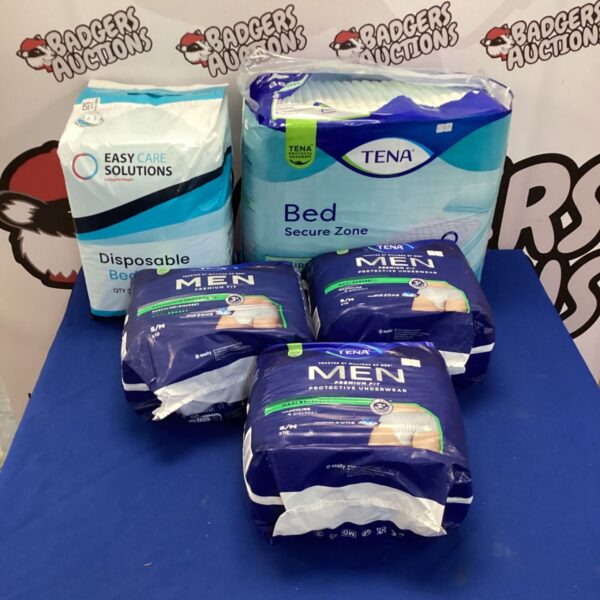 Tena incontinence pads and pants bundle for adult bladder weakness.