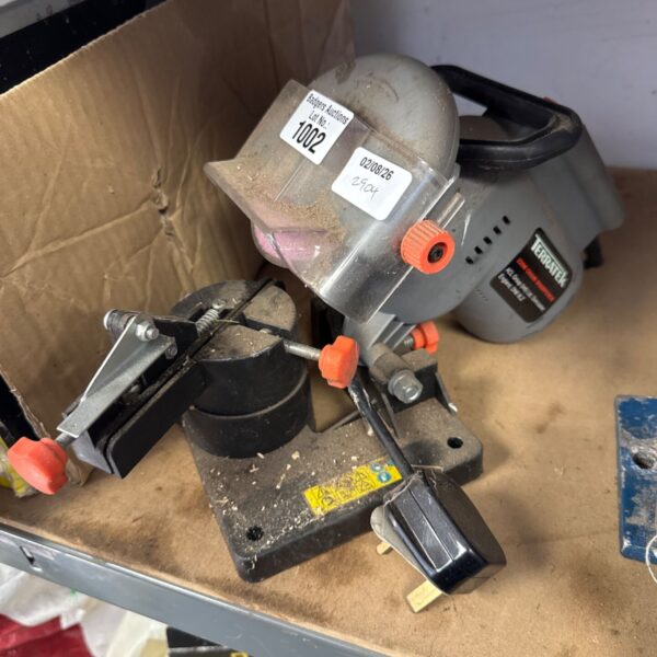 Terratek 220w chainsaw sharpener for sale, used condition.