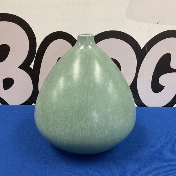 Vintage green Gresley Ware vase by T G Green & Co.