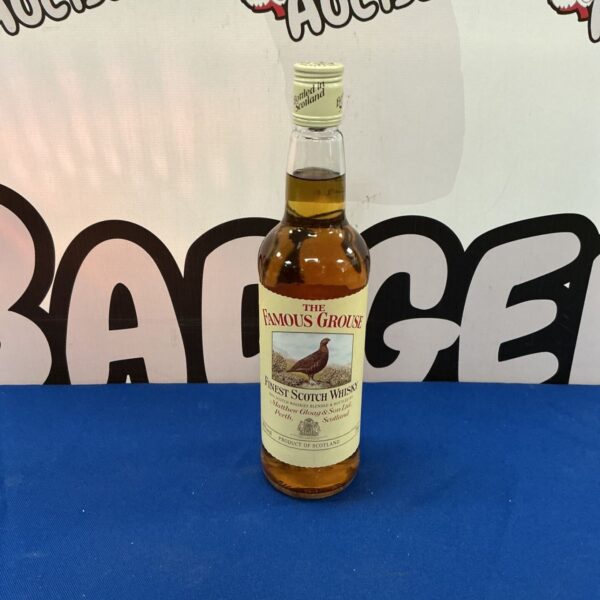 Bottle of The Famous Grouse Finest Scotch Whiskey for collectors.