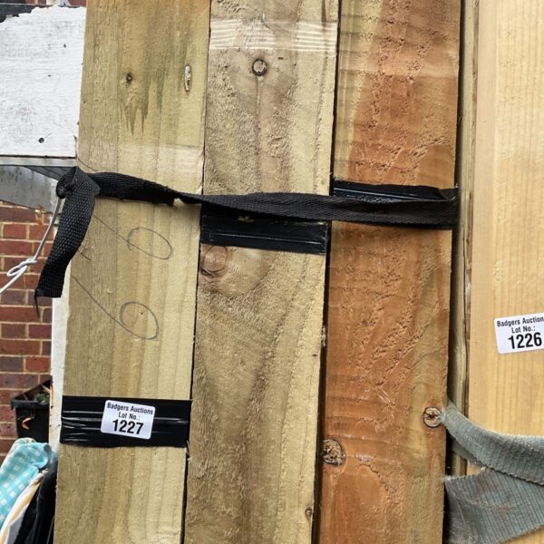 Three bundles of 6’6” timber secured with strapping bands.