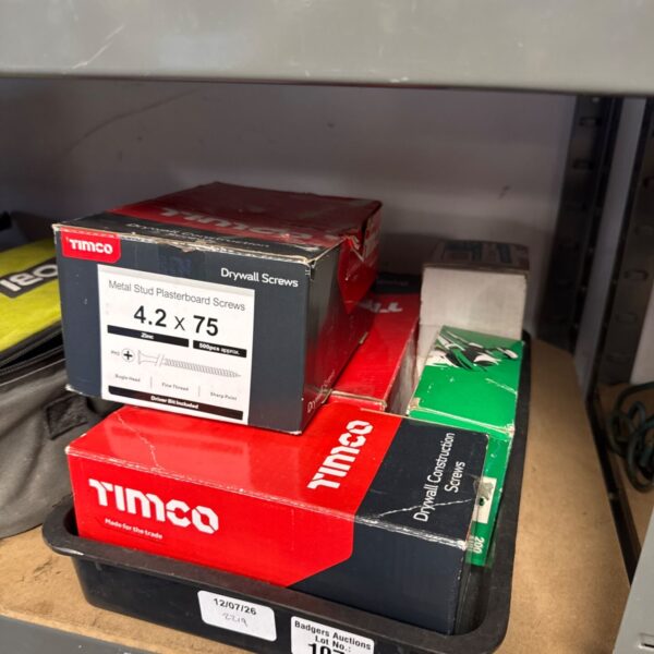Timco 4.2 x 75mm drywall screws in original packaging.