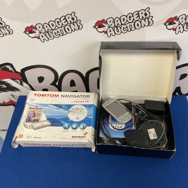 TomTom XDA II car navigator system in box.