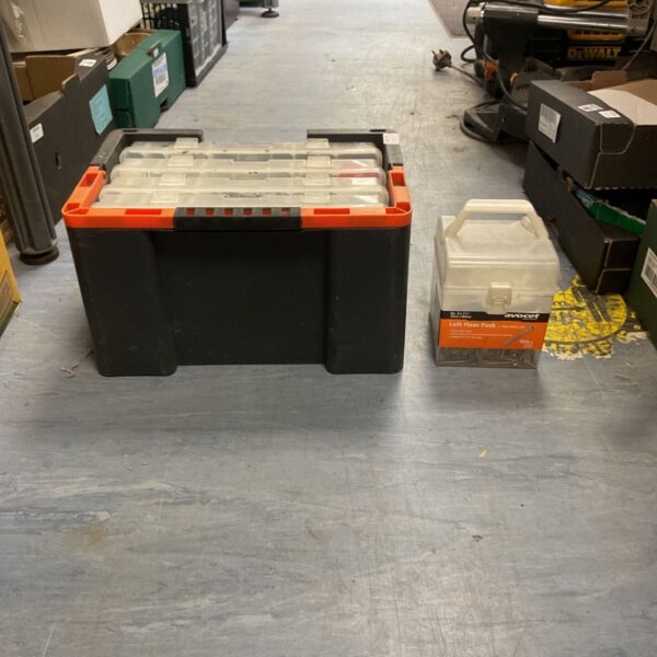 18 inch cantilever toolbox with Avocet loft floor pack for DIY projects.