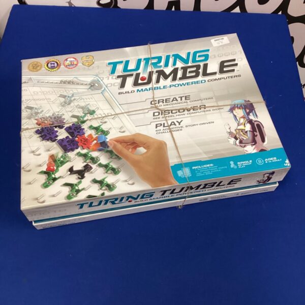 Turning Tumble game box, a vintage educational marble run toy.