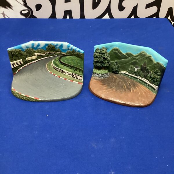 Detailed Vanguard racing track diorama replica for collectors.