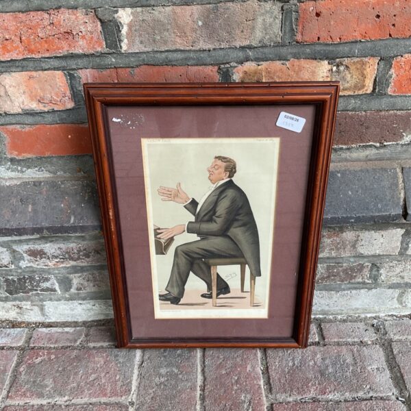 Vintage Vanity Fair print by Spy depicting Corney Grain.