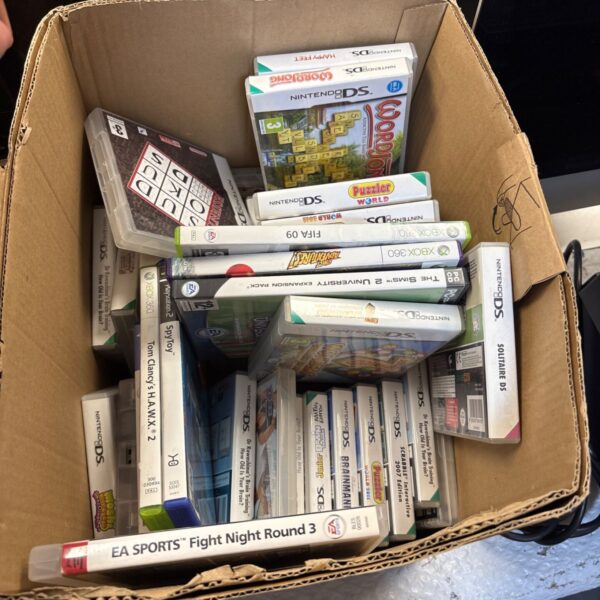 Large lot of retro video games for PlayStation, Xbox, and Nintendo consoles.