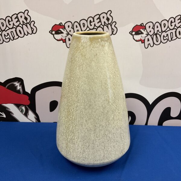 Grey Villeroy & Boch stoneware vase, mid-century modern style.