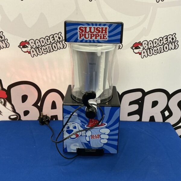 Vintage Slush Puppie machine, a retro drink dispenser for frozen slushies.
