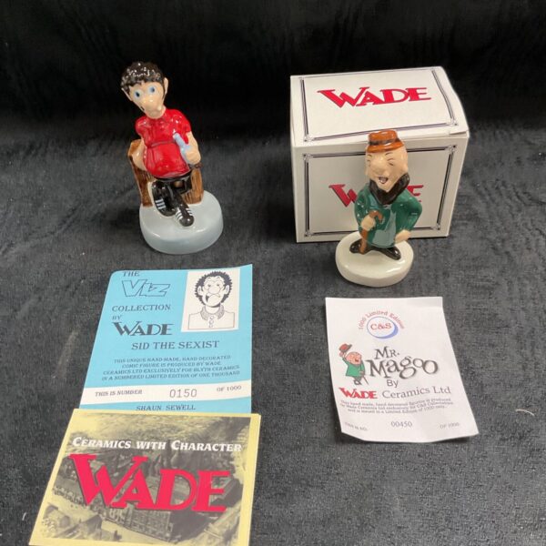 Vintage Wade Mr Magoo figure from the Viz Collection, Sid The Sexist.