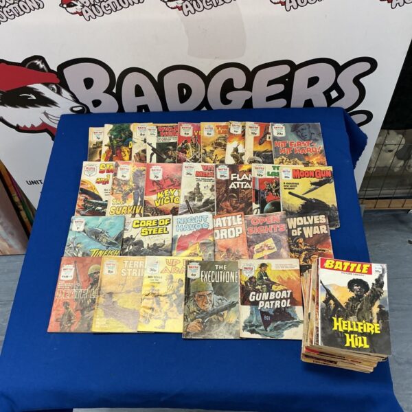 Vintage war and battle comics collection, Fleetway British comics.