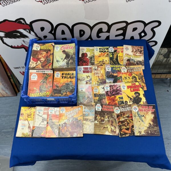 Vintage War Picture Library comics lot for collectors.