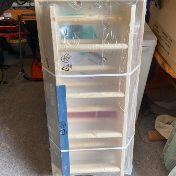 Werner loft hatch 2.86m high, wrapped in plastic.