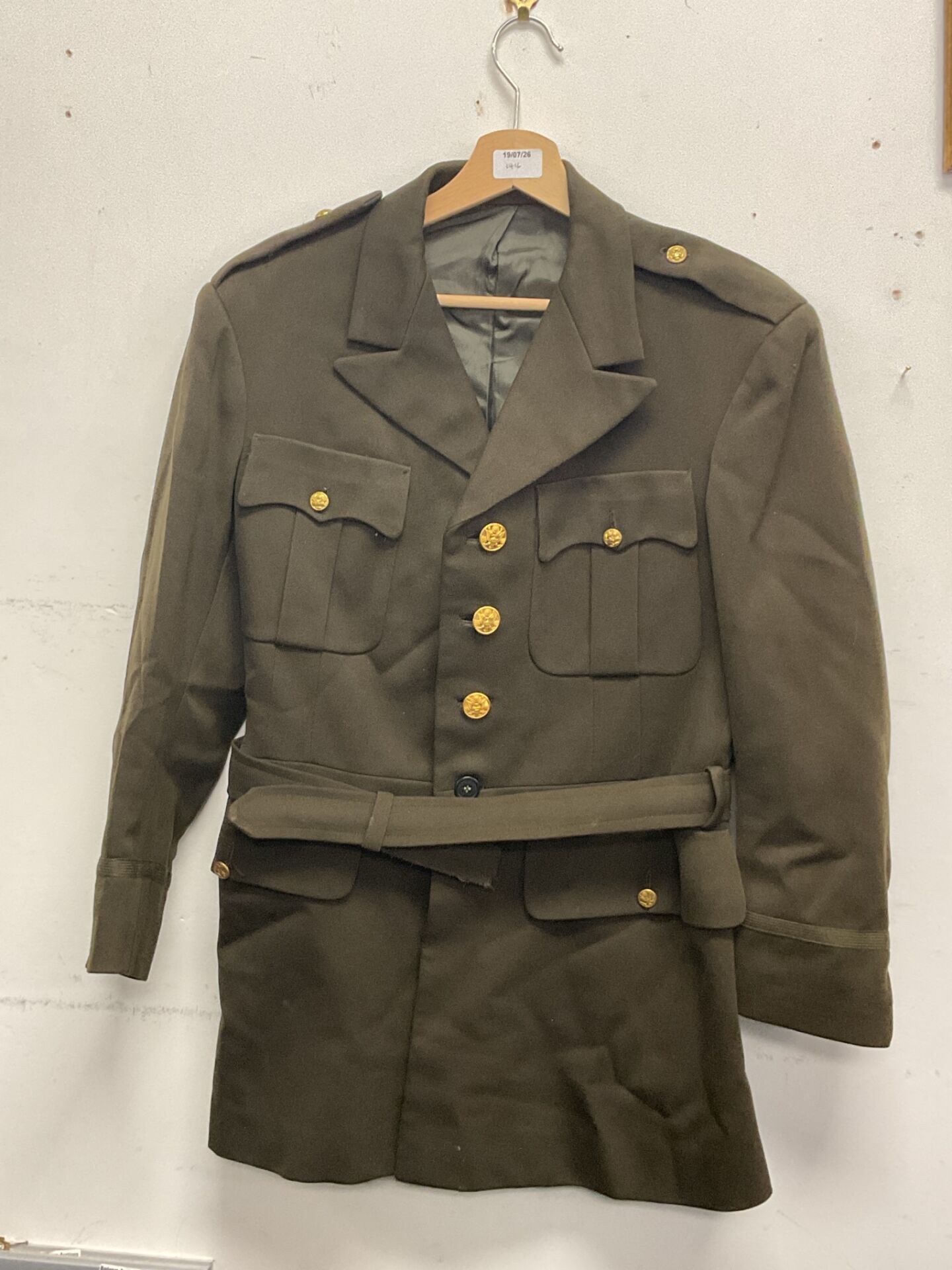 821 Ww2 Us Army Airforce officers class A service tunic