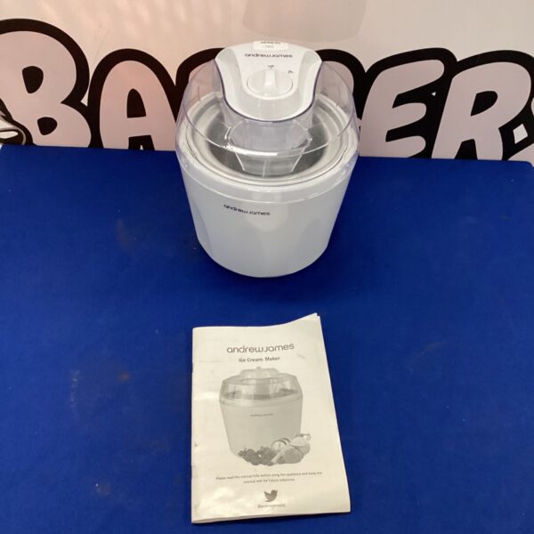 Andrew James Ice Cream Maker, a vintage kitchen appliance.