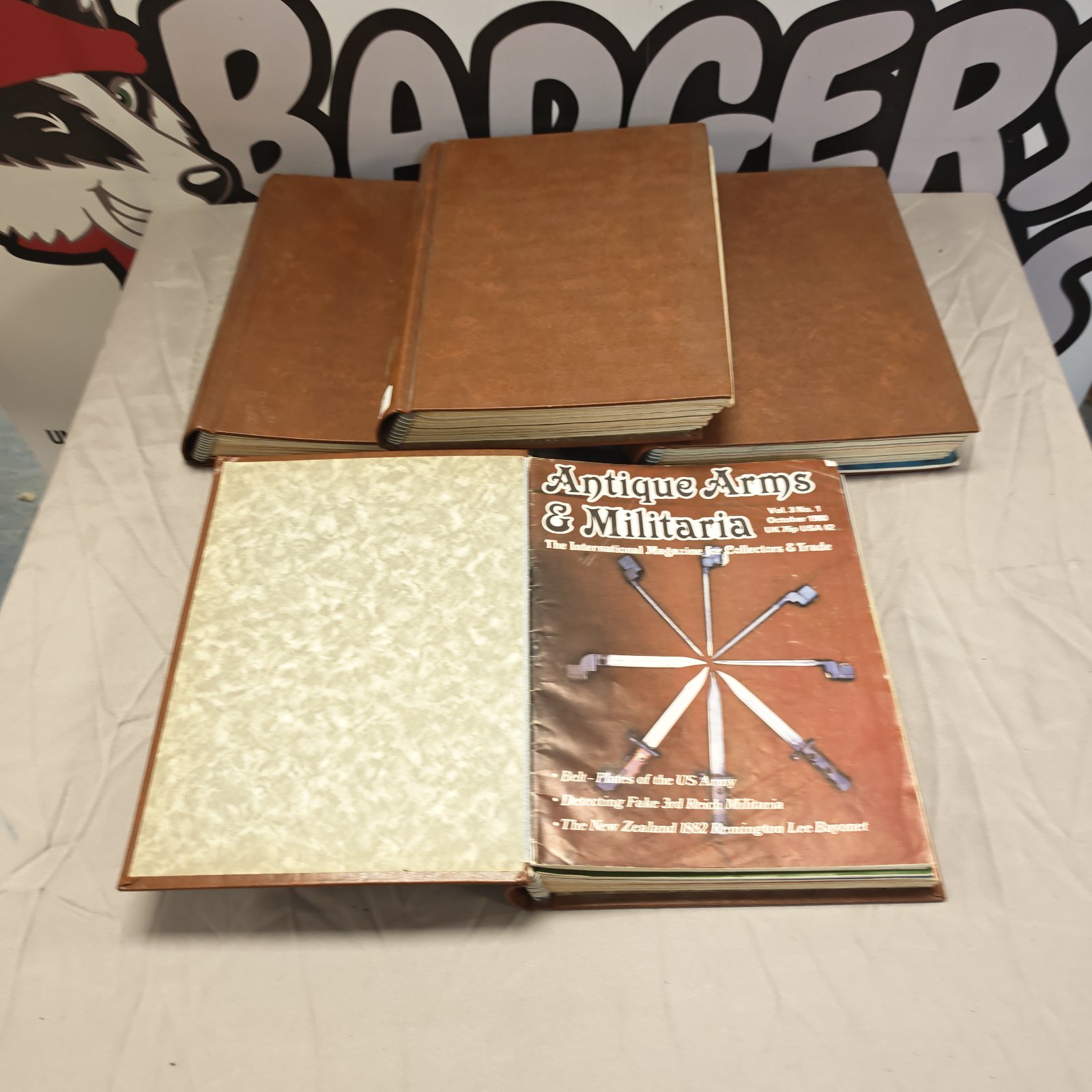 Lot of four antique arms and militaria magazines for collectors.