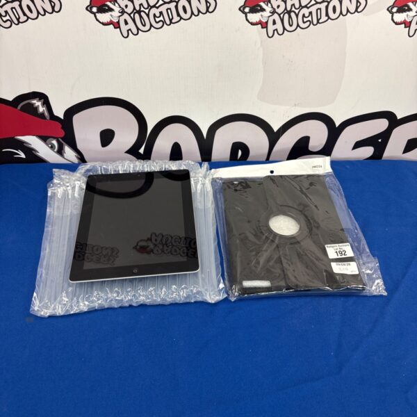 Apple iPad A1430 16GB tablet with new protective case.
