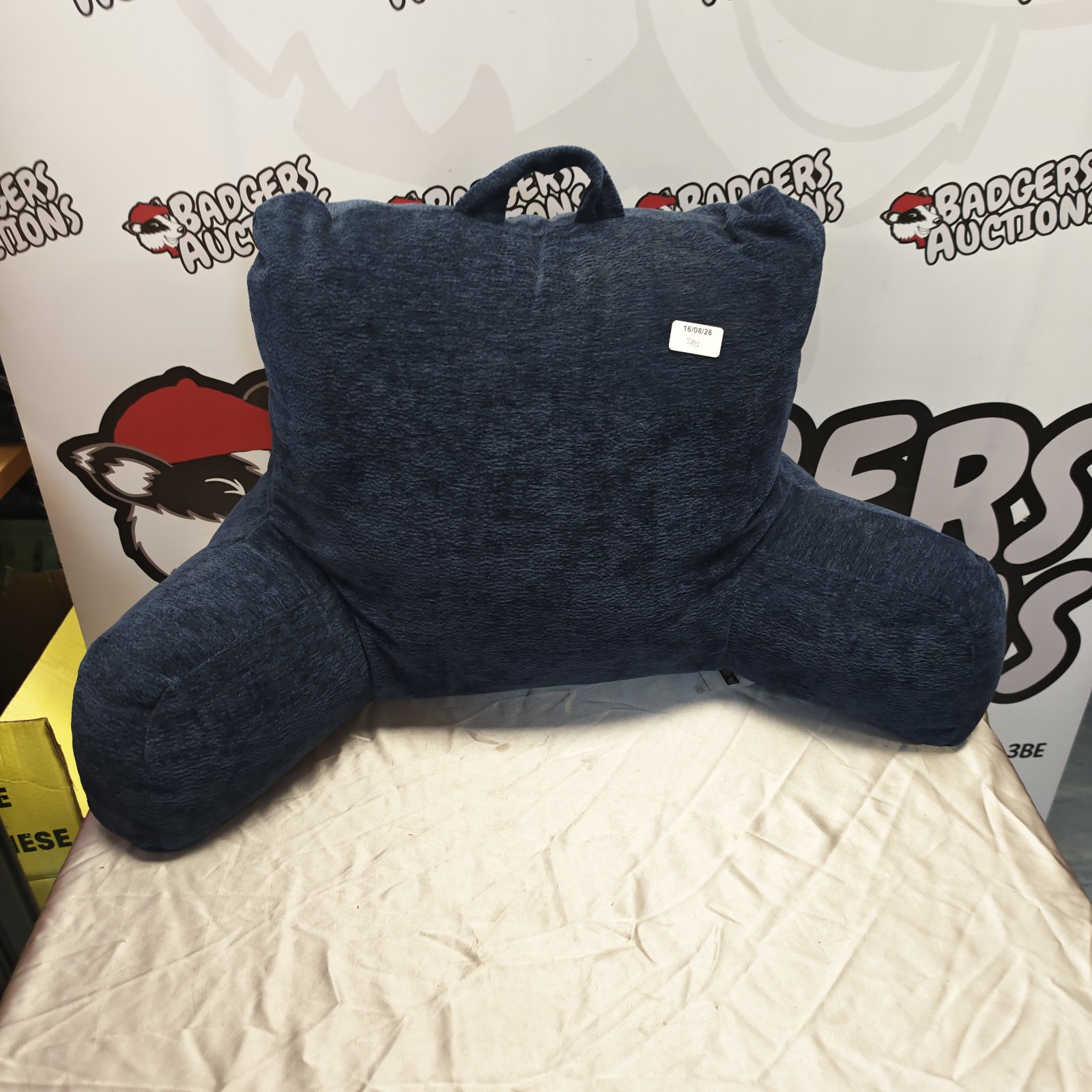 Plush Arlee Home Fashions cuddle pillow for comfortable back support.