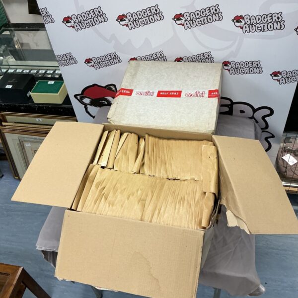 Two boxes of vintage Arofol Post Packs for collectors.