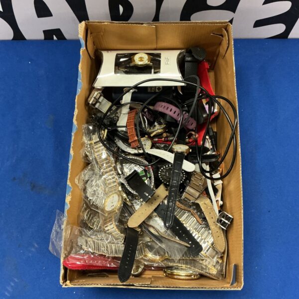 Large lot of assorted vintage and modern wristwatches for repair.