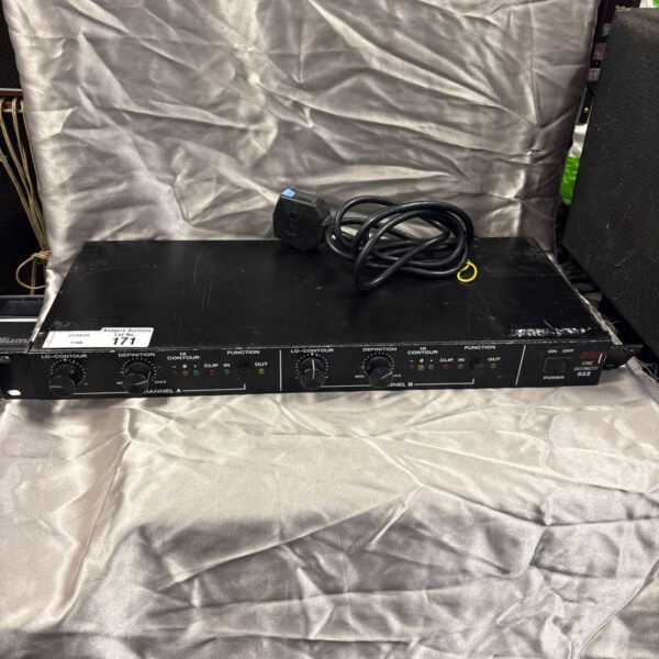Vintage BBE Sonic Maximizer 822 audio processor with controls visible.