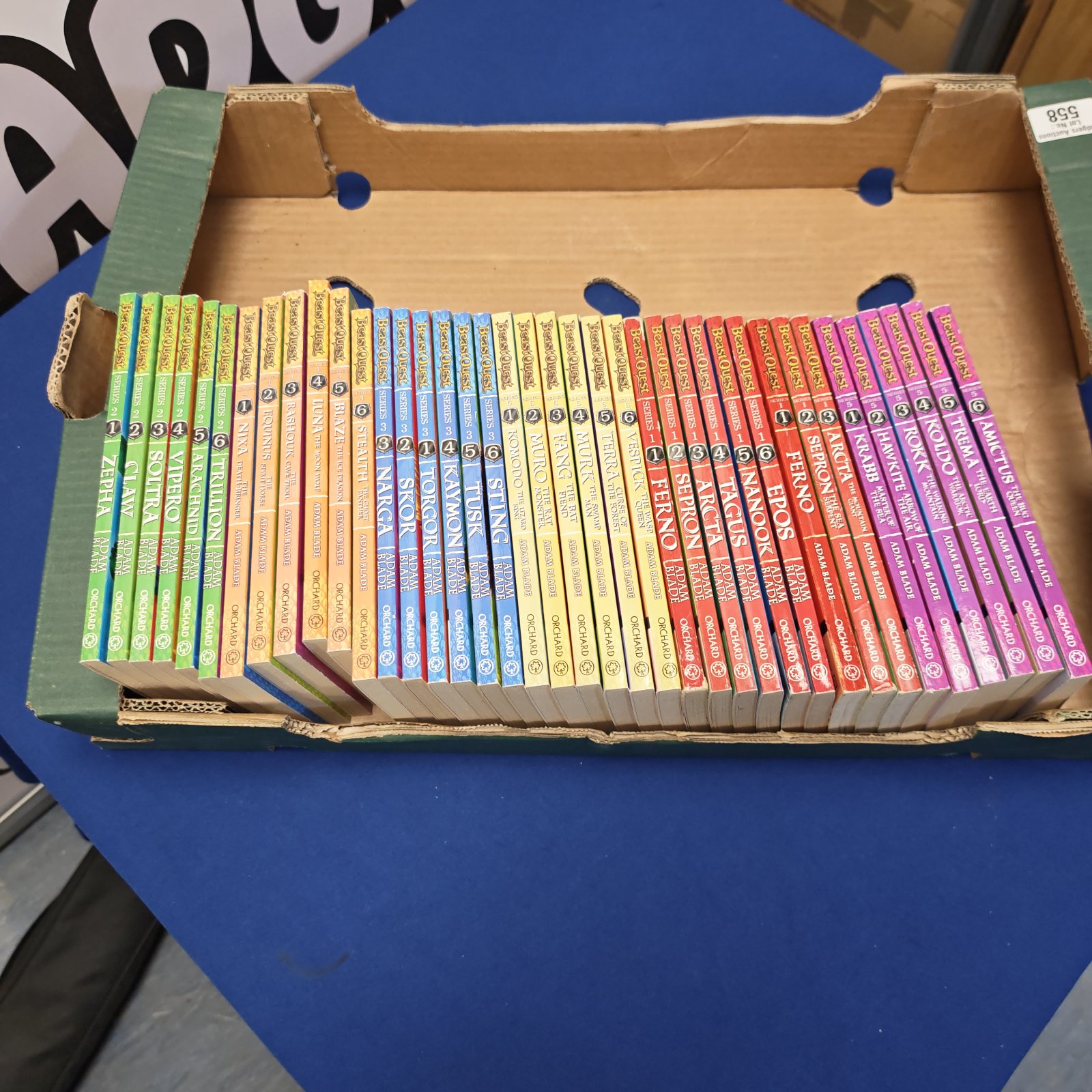 Bundle of Beast Quest books for young readers.
