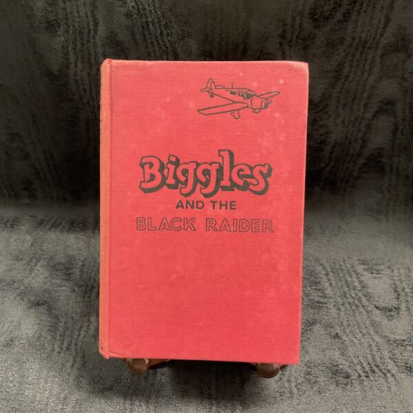 First edition cover of Biggles and the Black Raider book.