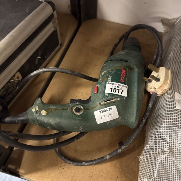 Vintage Bosch GSB 18-2 electric drill, showing wear and tear.