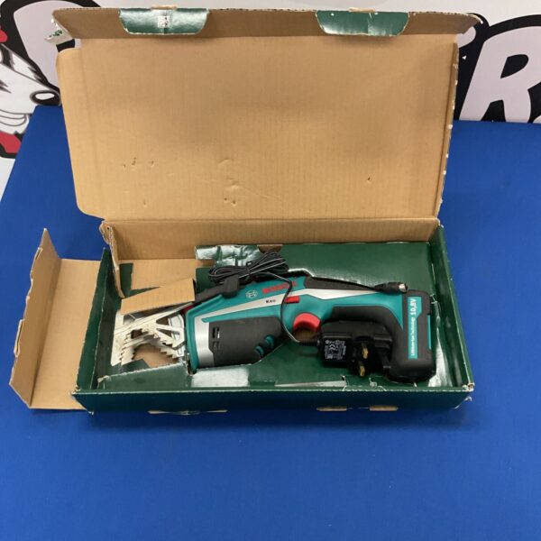 Bosch Keo 10.8V cordless saw in used condition, garden tool.