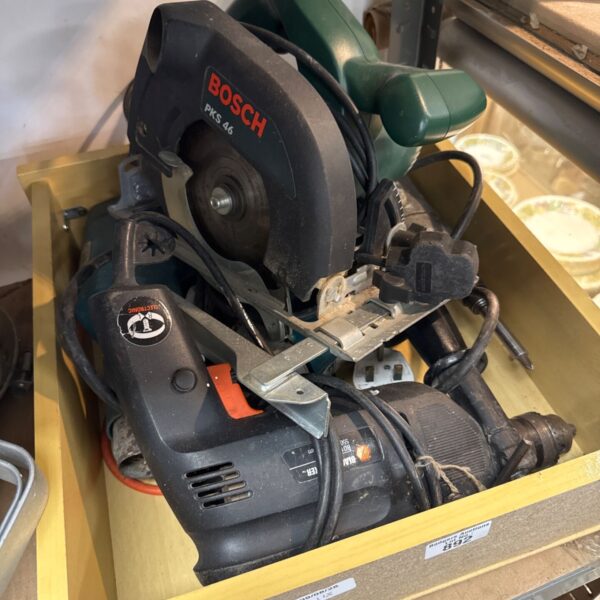 Bosch PKS 46 circular saw, used power tool for woodworking.