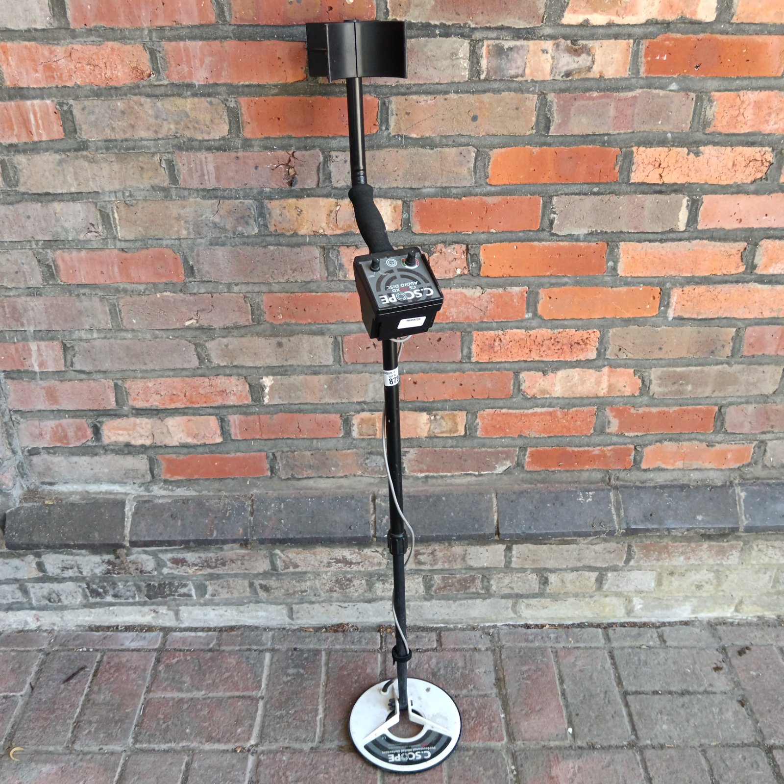 C Scope CS770XD metal detector with audio disc and shaft.