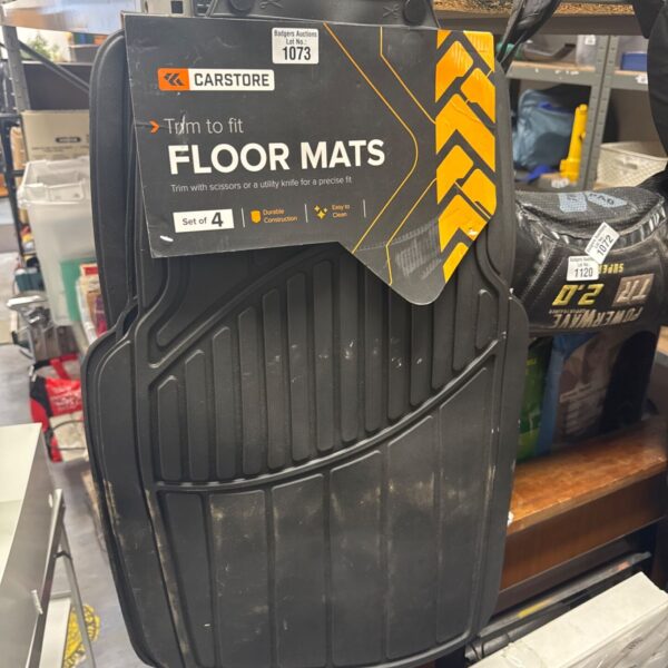New Carstore car floor mats, model 1073, in original packaging.