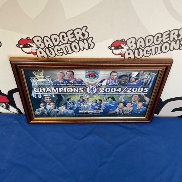 Chelsea FC 2004/05 Champions limited edition football print framed.