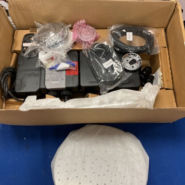 Concealed shower head system 70410 with fittings and packaging.