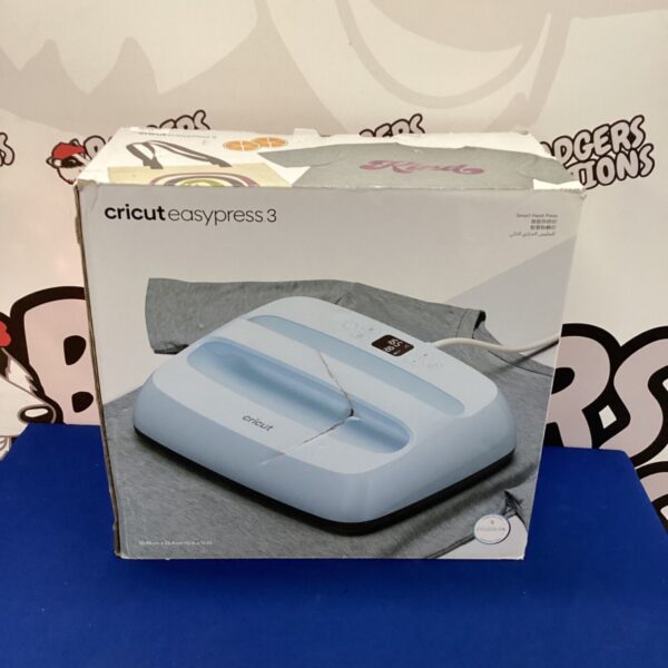 Front view of the Cricut EasyPress 3 heat press machine.