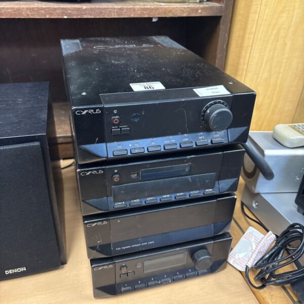 Black Cyrus PSX-R power supply unit for hi-fi audio systems.