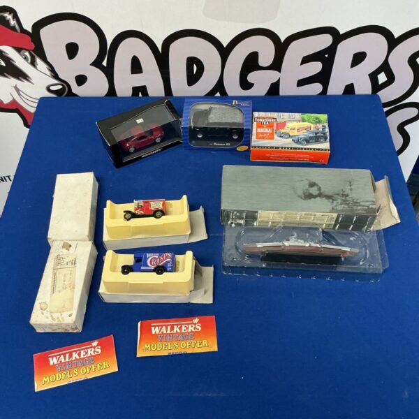 Diecast model collection featuring Walkers Vintage Models and a Hummer H2.