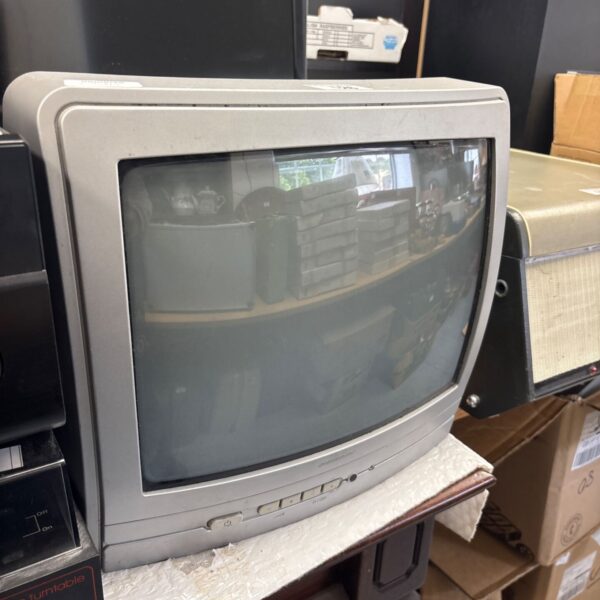 Vintage Digihome CRT television with black casing.